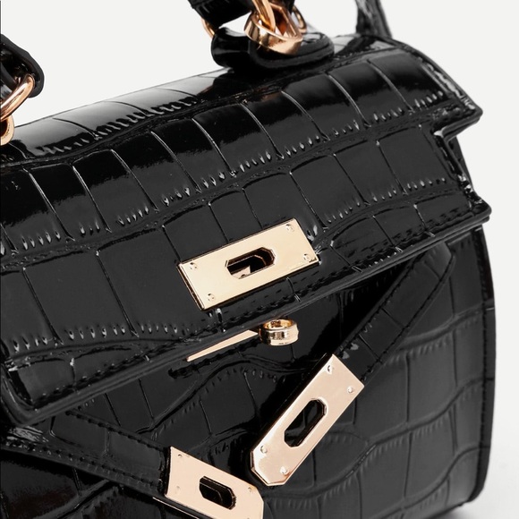 Faux crocodile leather mini bag - Picture 6 of 7